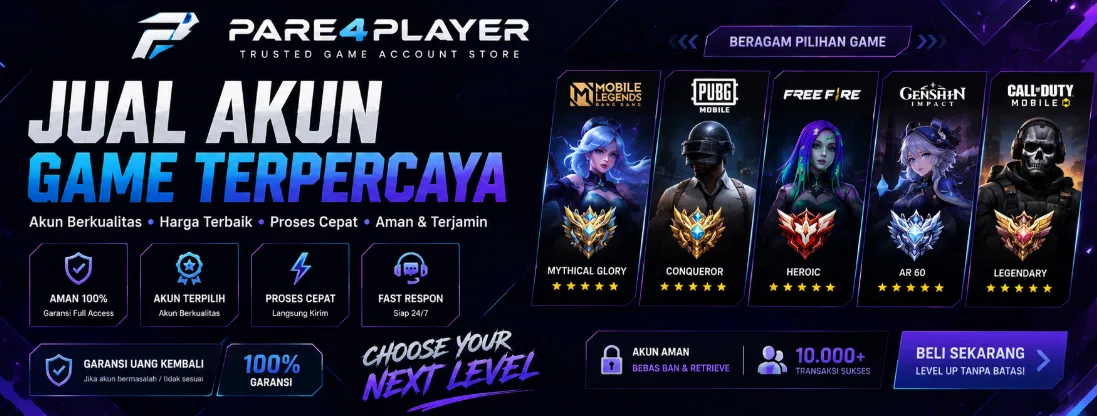 Banner Promosi Verified Game Accounts